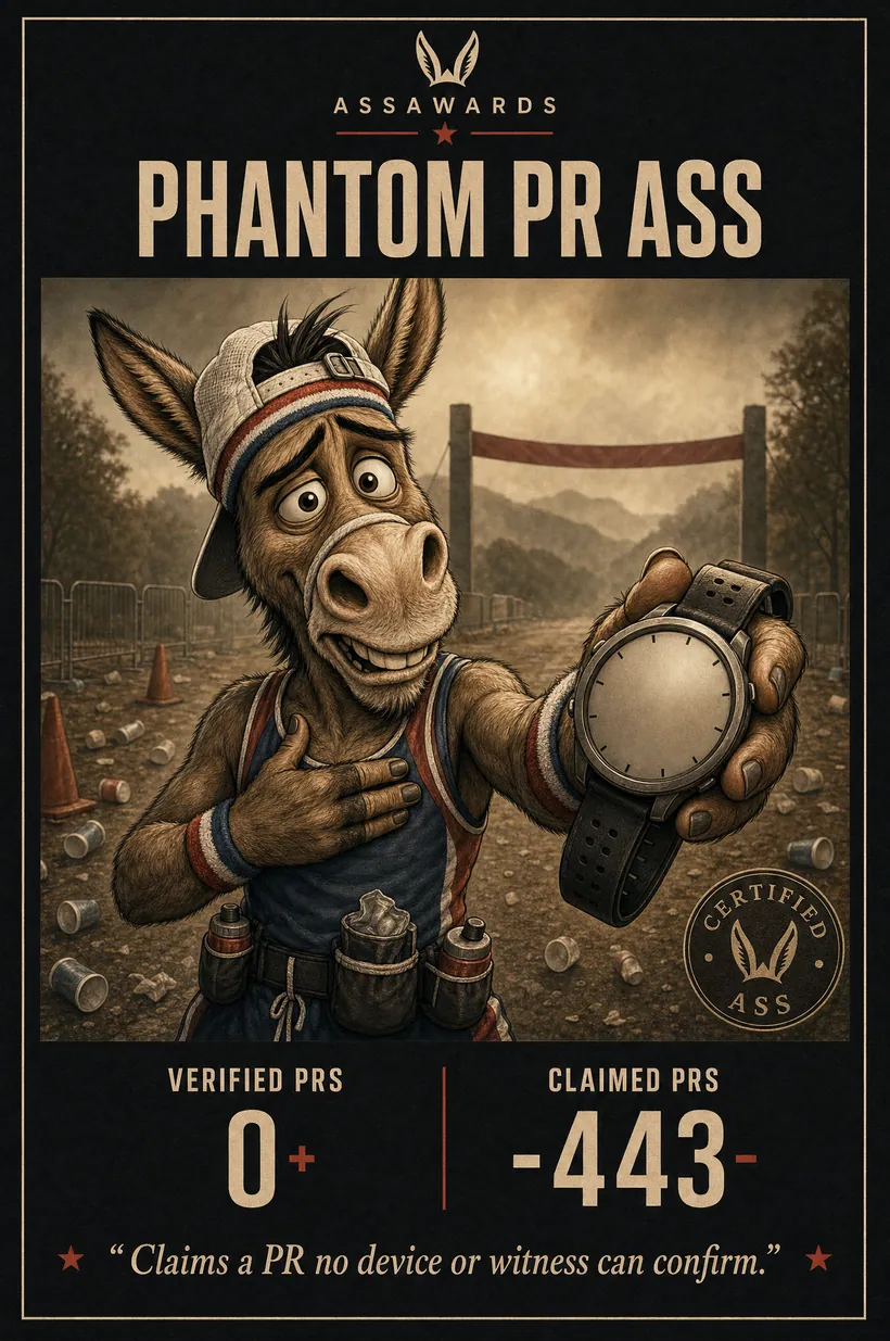 Phantom PR Ass certified ass award title card